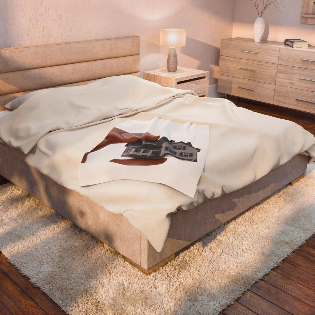Velveteen Mouth House Plush Blanket