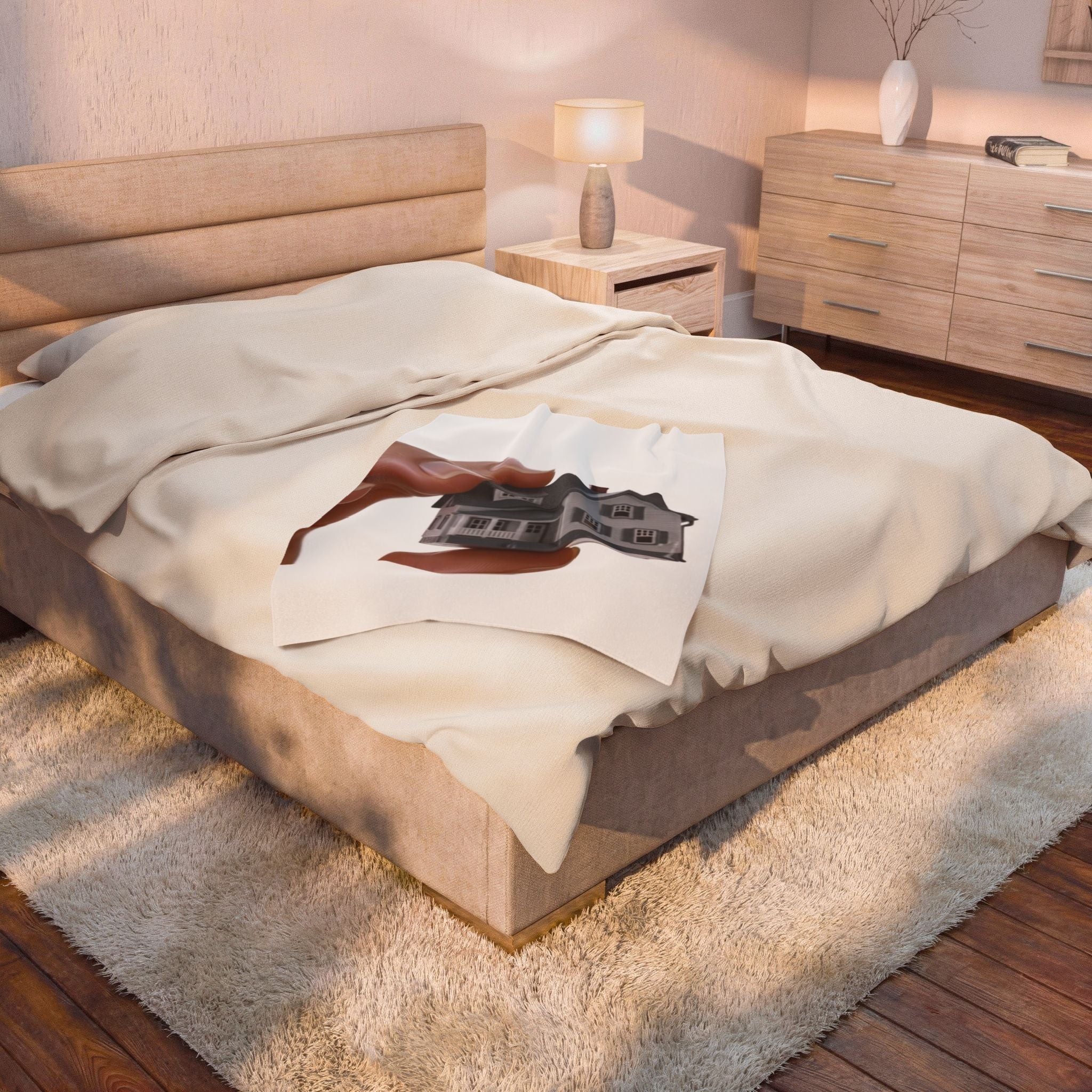 Velveteen Mouth House Plush Blanket