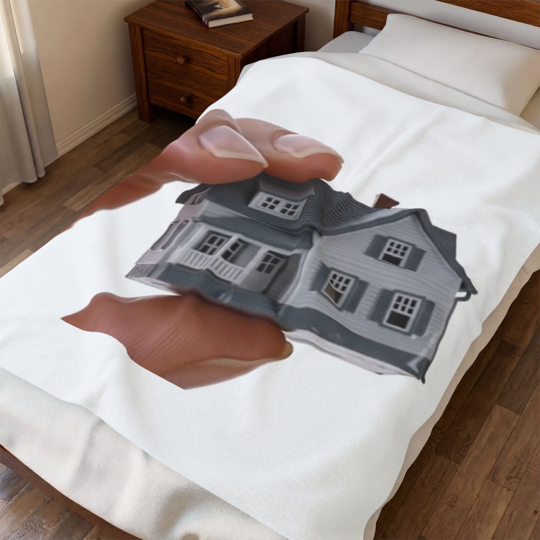Velveteen Mouth House Plush Blanket