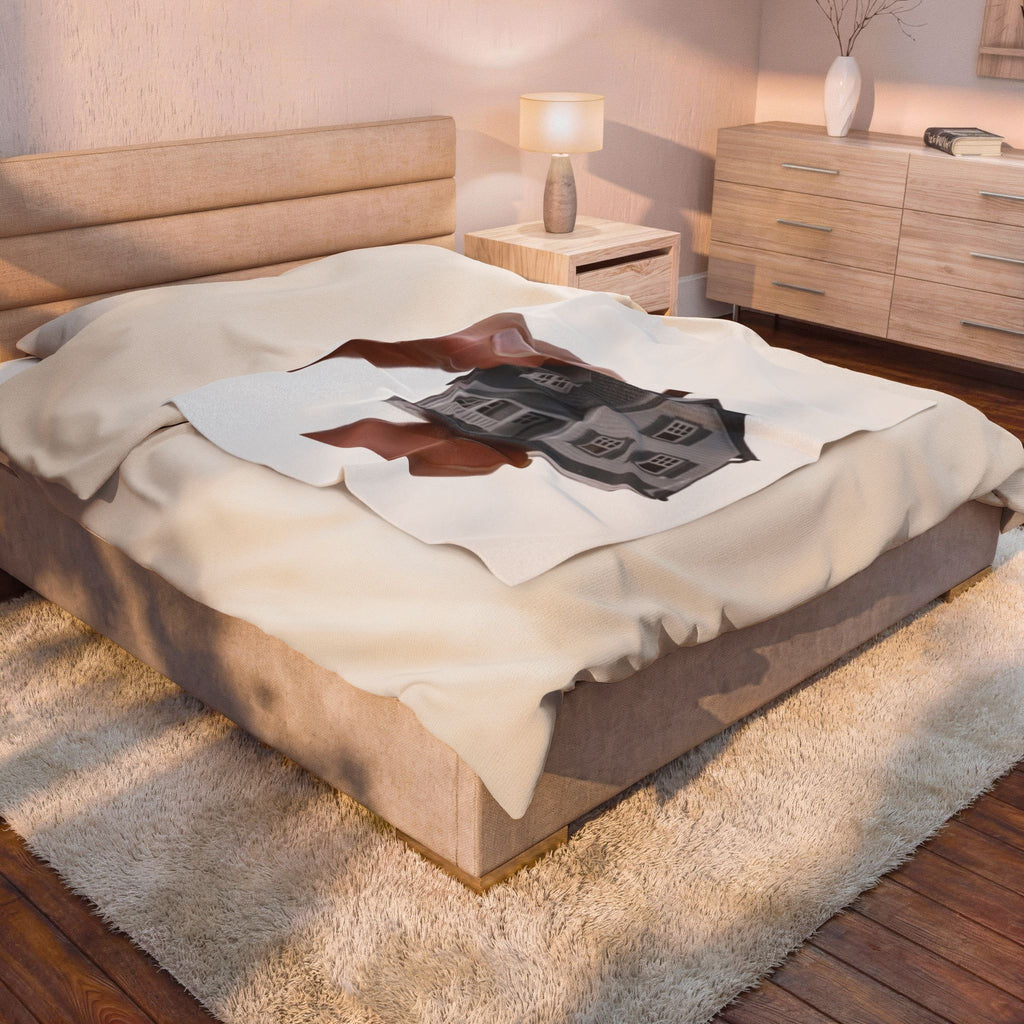 Velveteen Mouth House Plush Blanket