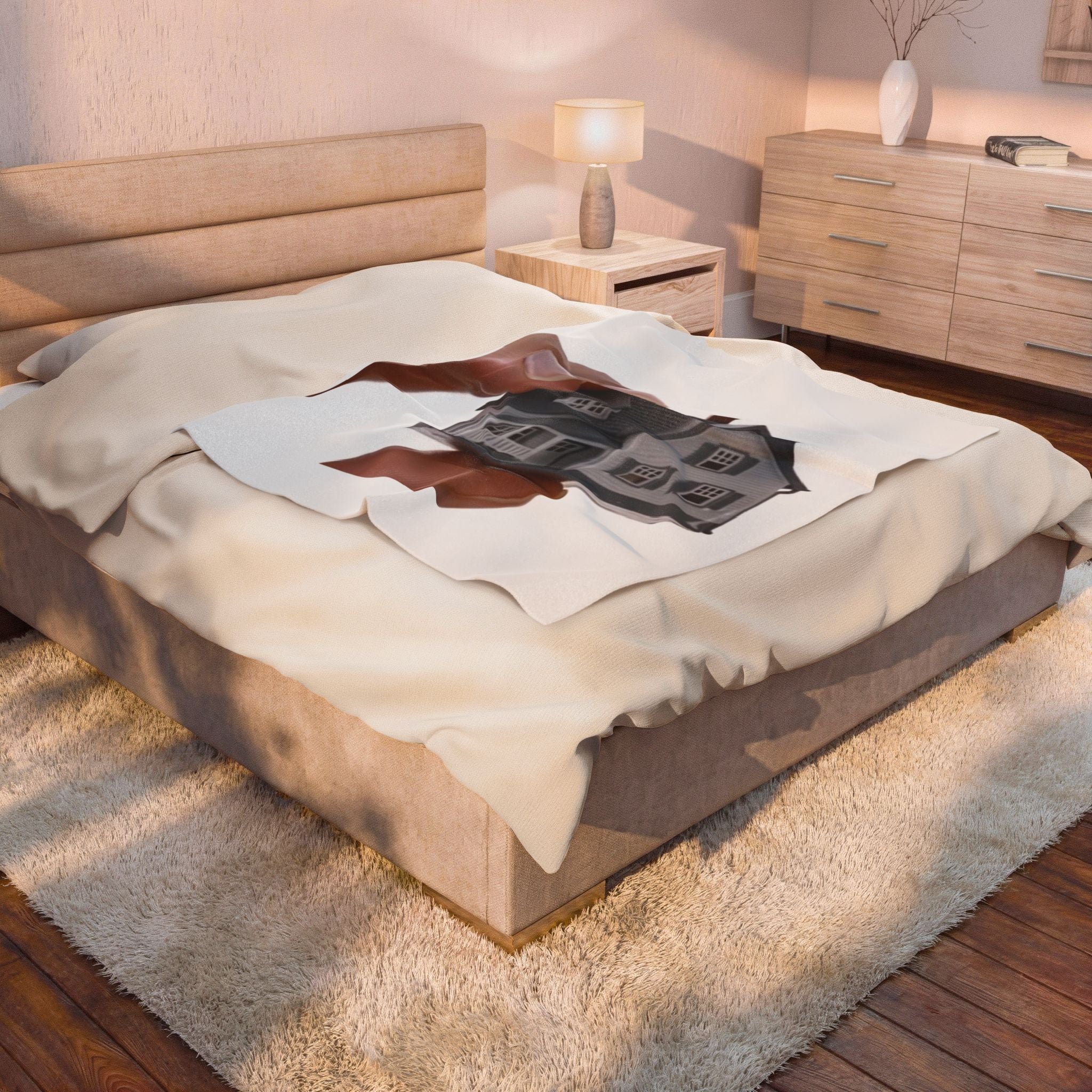 Velveteen Mouth House Plush Blanket